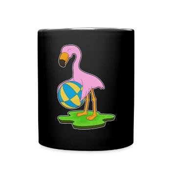 Natation Flamingo Water-polo Été - Mug uni - noir - Devant