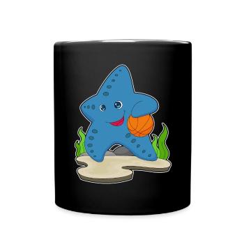 Starfish Basketteur Basketteur - Mug uni - noir - Devant
