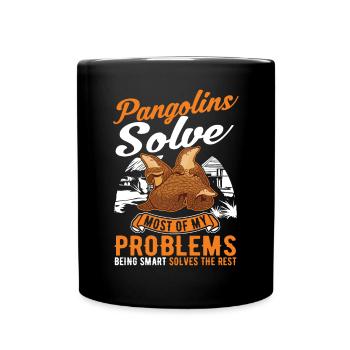 Pangolin cadeau Pangolin - Mug uni - noir - Devant