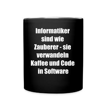 A fun gift for coffee drinkers - Full Colour Mug - black - Front