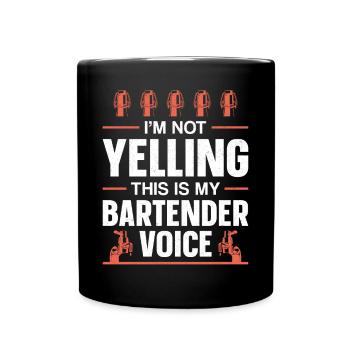 Barman Mixologue Je ne suis pas - Mug uni - noir - Devant