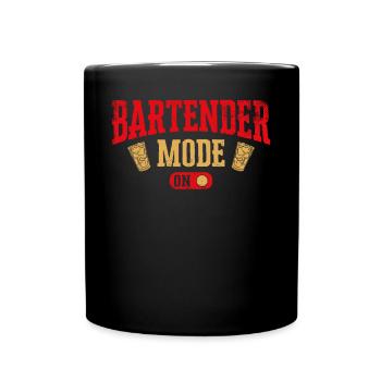 Bartender Mixologist Bartender - Full Colour Mug - black - Front