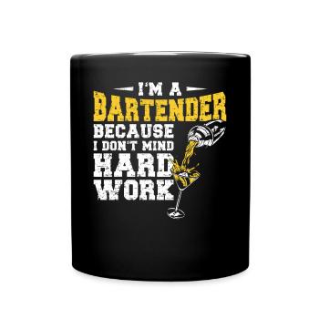 Bartender Mixologist I'm A - Tasse einfarbig - Schwarz - Vorne