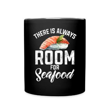 Seafood Lover Gift - Full Colour Mug - black - Front