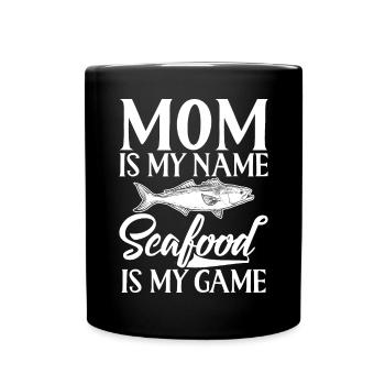 Seafood Lover Gift - Tasse einfarbig - Schwarz - Vorne