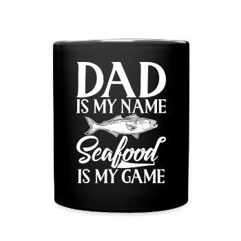 Seafood Lover Gift - Tasse einfarbig - Schwarz - Vorne
