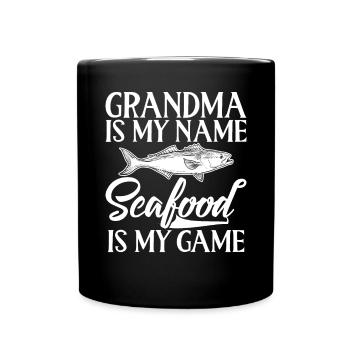 Seafood Lover Gift - Tasse einfarbig - Schwarz - Vorne