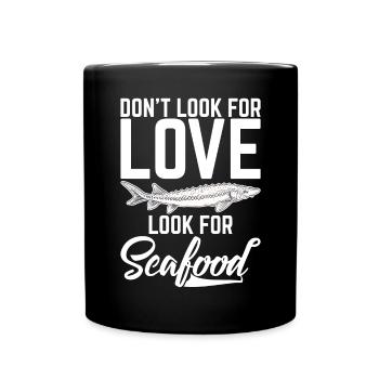 Seafood Lover Gift - Full Colour Mug - black - Front