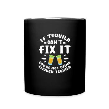 Tequila Sunrise Booze Party Mexico Gift - Full Colour Mug - black - Front