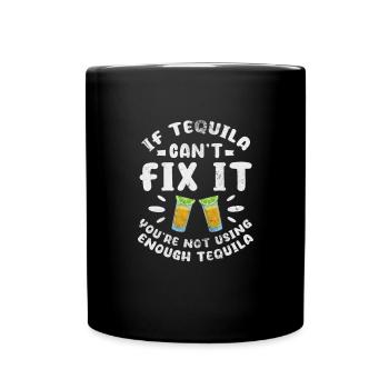 Tequila - Tasse einfarbig - Schwarz - Vorne