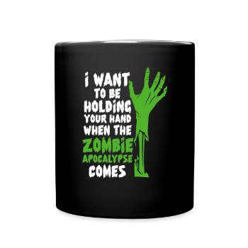 Zombie Zombie Hunter Zombie Apocalypse Cadeau - Mug uni - noir - Devant