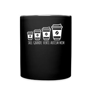 Autismus Awareness Day Autist Geschenk - Tasse einfarbig - Schwarz - Vorne