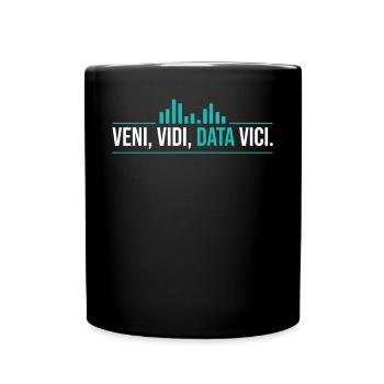 Veni, Vidi, Data Vici Statisticien - Mug uni - noir - Devant