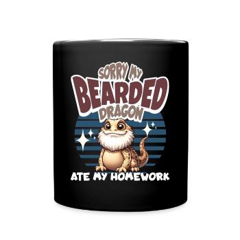 Bartagame Bartagamen Bearded Dragon - Full Colour Mug - black - Front