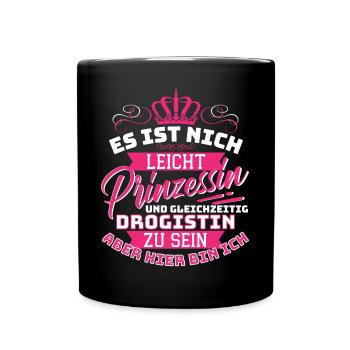 PRINCESS & DRUGGIST - NOT EASY, BUT HERE - Full Colour Mug - black - Front
