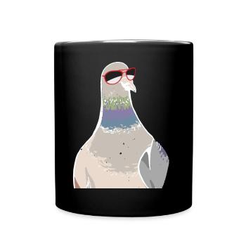 pigeon fancier pigeon bird lover pigeon - Full Colour Mug - black - Front