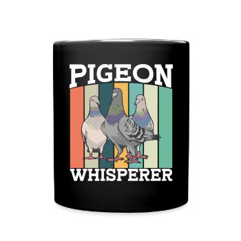 pigeon fancier pigeon bird lover pigeon - Full Colour Mug - black - Front