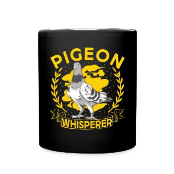 pigeon fancier pigeon bird lover pigeon - Full Colour Mug - black - Front