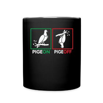 pigeon fancier pigeon bird lover pigeon - Full Colour Mug - black - Front