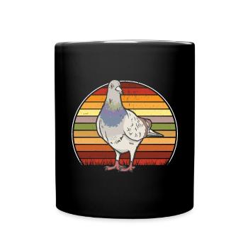 pigeon fancier pigeon bird lover pigeon - Full Colour Mug - black - Front
