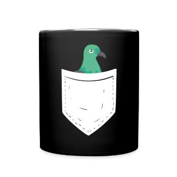 pigeon fancier pigeon bird lover pigeon - Full Colour Mug - black - Front