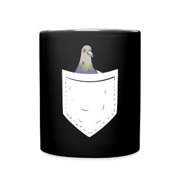 pigeon fancier pigeon bird lover pigeon - Full Colour Mug - black - Front