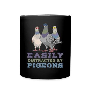 pigeon fancier pigeon bird lover pigeon - Full Colour Mug - black - Front