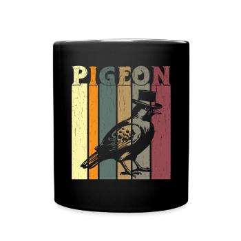 pigeon fancier pigeon bird lover pigeon - Full Colour Mug - black - Front