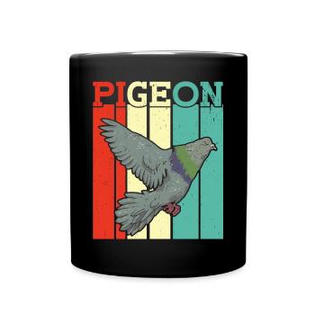 pigeon fancier pigeon bird lover pigeon - Full Colour Mug - black - Front