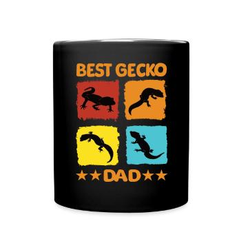 Meilleur papa gecko - Mug uni - noir - Devant