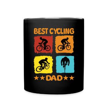 Best Cycling Dad - Full Colour Mug - black - Front