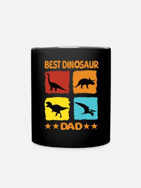 Best Dinosaur Dad - Tasse einfarbig - Schwarz