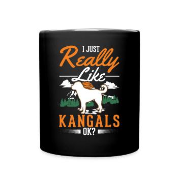 Cadeau chien Kangal - Mug uni - noir - Devant