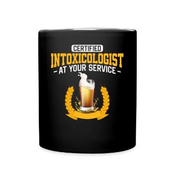 Bartender Mixologist Certified - Tasse einfarbig - Schwarz - Vorne