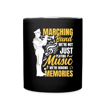 Marching Band We're Not Just Playing Music - Tasse einfarbig - Schwarz - Vorne
