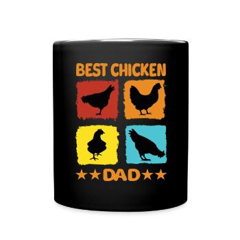 Best Chicken Dad - Full Colour Mug - black - Front