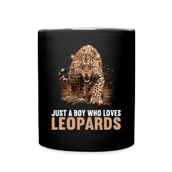 Leoparden Leopard - Full Colour Mug - black - Front