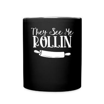 Baker Bakeries Baked Goods Baking Gift - Full Colour Mug - black - Front