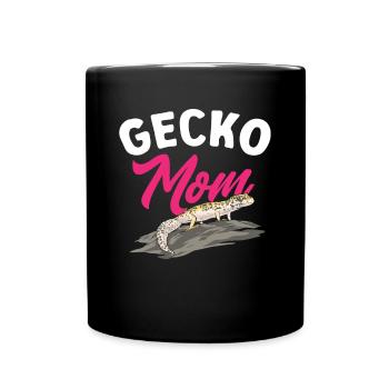 Leopard Gecko Reptile Pet Gecko - Full Colour Mug - black - Front