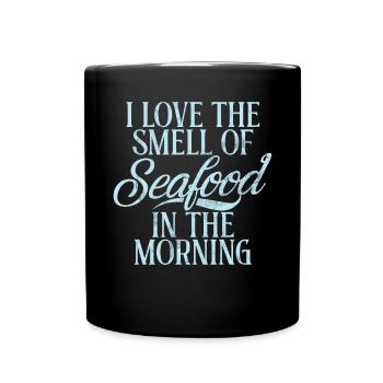 Seafood Lover Gift - Tasse einfarbig - Schwarz - Vorne