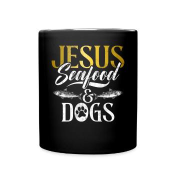 Seafood Lover Gift - Tasse einfarbig - Schwarz - Vorne