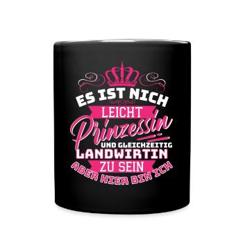 Princess & Farmer - La femme drôle d’un fermier - Mug uni - noir - Devant