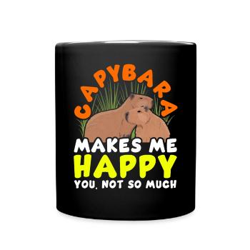 Capybara Capy - Full Colour Mug - black - Front