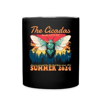 Die Cicadas Reunion Tour Sommer 2024 Damen Herren - Tasse einfarbig - Schwarz - Vorne