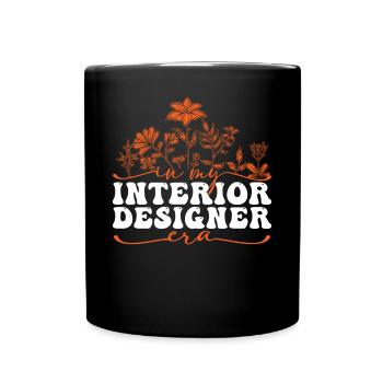 In My Interior Designer Era - Tasse einfarbig - Schwarz - Vorne
