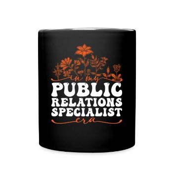 In My Public Relations Specialist Era - Tasse einfarbig - Schwarz - Vorne