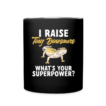 Leopard Gecko Reptile Pet Gecko - Full Colour Mug - black - Front