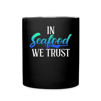 Seafood Lover Gift - Full Colour Mug - black - Front