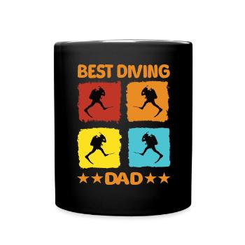 Best Diving Dad - Full Colour Mug - black - Front