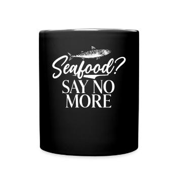 Seafood Lover Gift - Full Colour Mug - black - Front